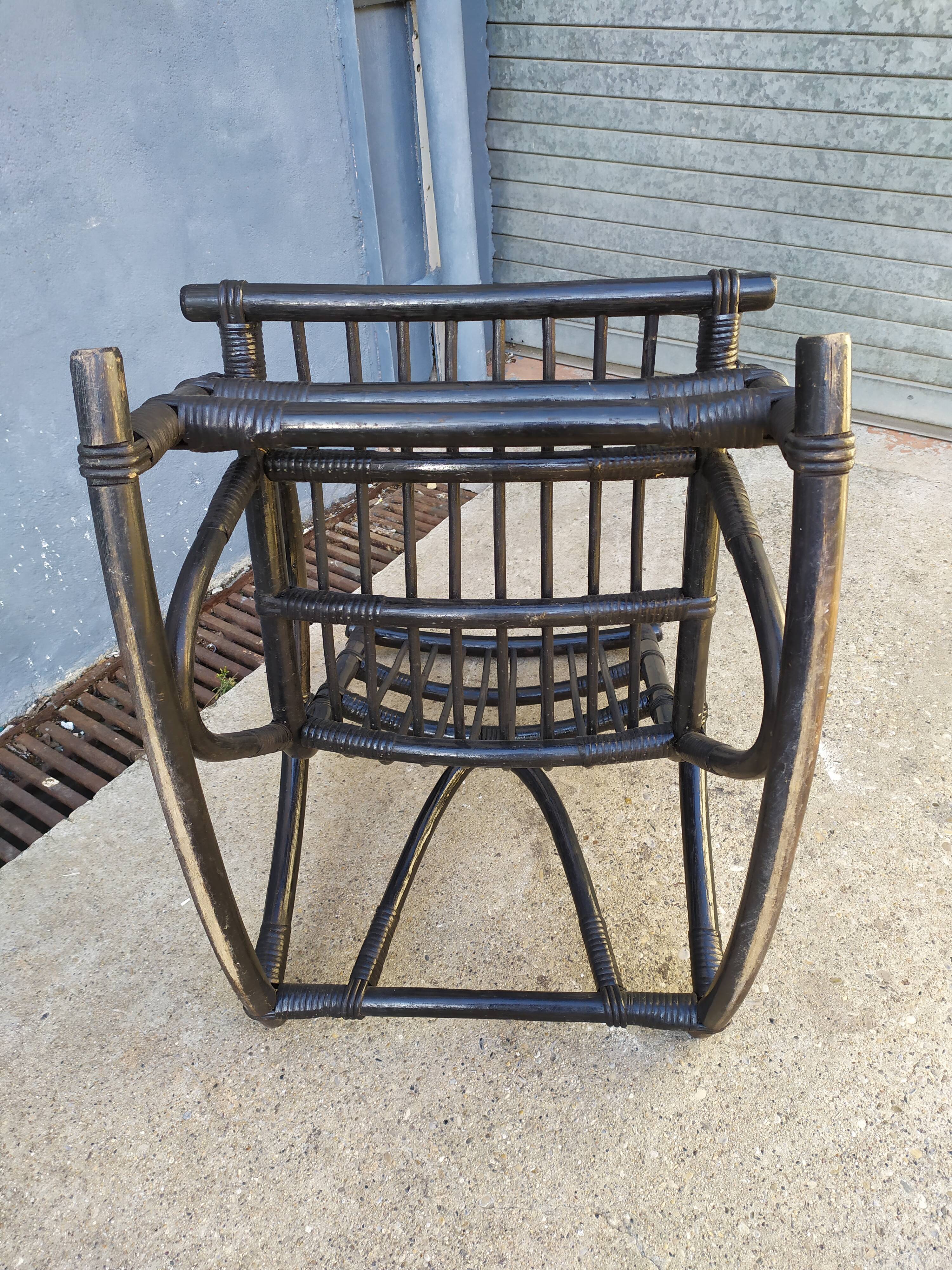 Rocking-chair black black vintage