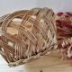 Oval woven rattan basket