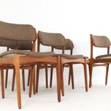 Set of 6 Erik Buch dining chairs 'Kongvund' - danish design teak
