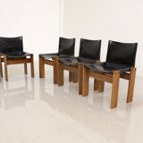 Set of 6 "Monk" Chairs by Afra & Tobia Scarpa for Molteni 70's