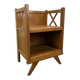 Table de chevet croisillons bois années 50