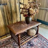 Bamboo and rattan table