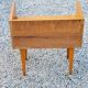 Vintage bedside table of the 50s in blond oak bobbin feet