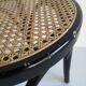 pair of cannage stool and 1940s curved wood