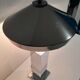 Grande lampe en acier chromé vintage 1990