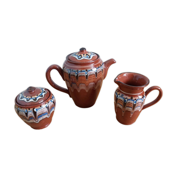 Cafetière sucrier pot à lait Trojan Troyen Bulgarie