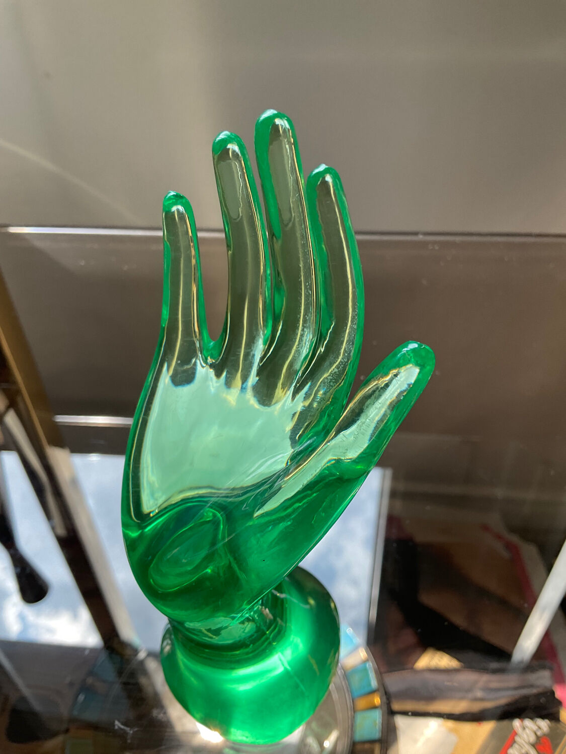 Vintage Plexiglas Ring Hand from the 70s-80s