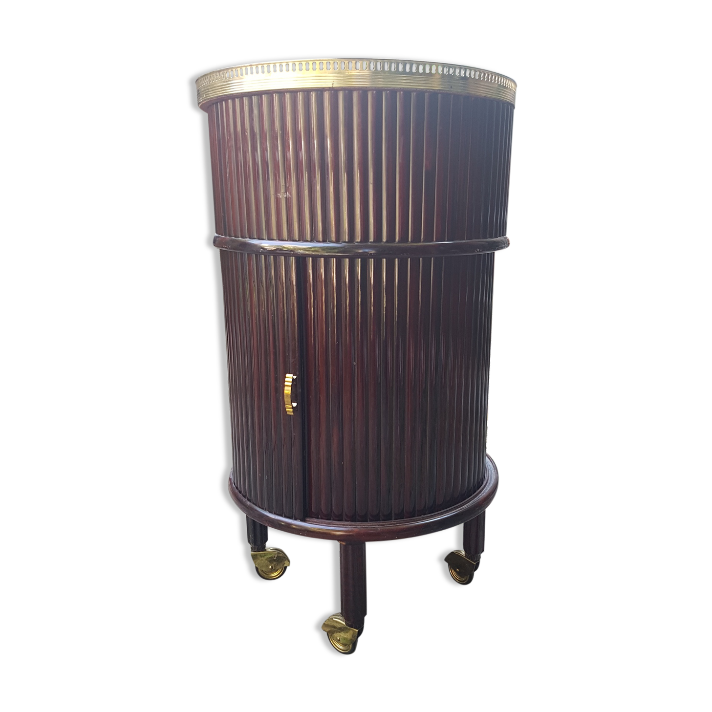 Mahogany cylindrical bar furniture