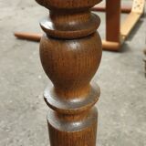 Table 6 pieds louis Philippe sur roulettes bois