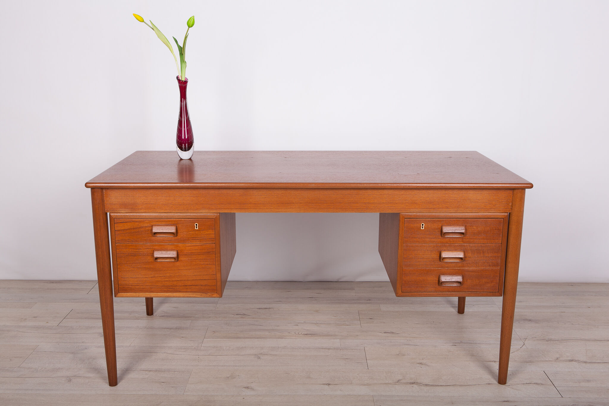 Danish teak desk by Børge Mogensen Søborg Furniture, 1960s