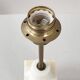 Vintage 1970 lamp in marble & brass