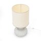 Artichoke table lamp in white ceramic, 1970s