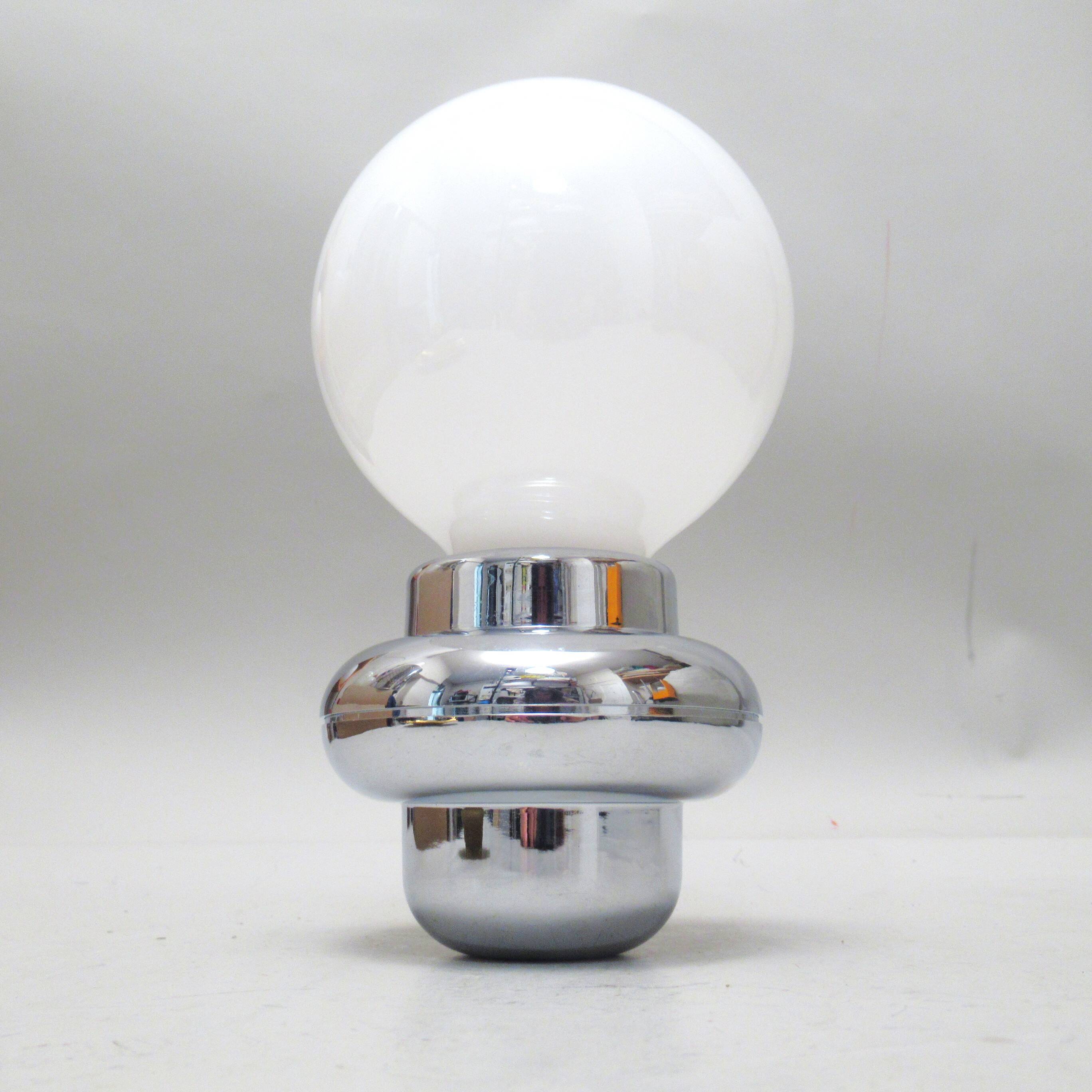 Chrome wall light Allibert from the 1980s