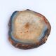 Vide-poche en tranche d'agate cristal bleu vintage cendrier 1960