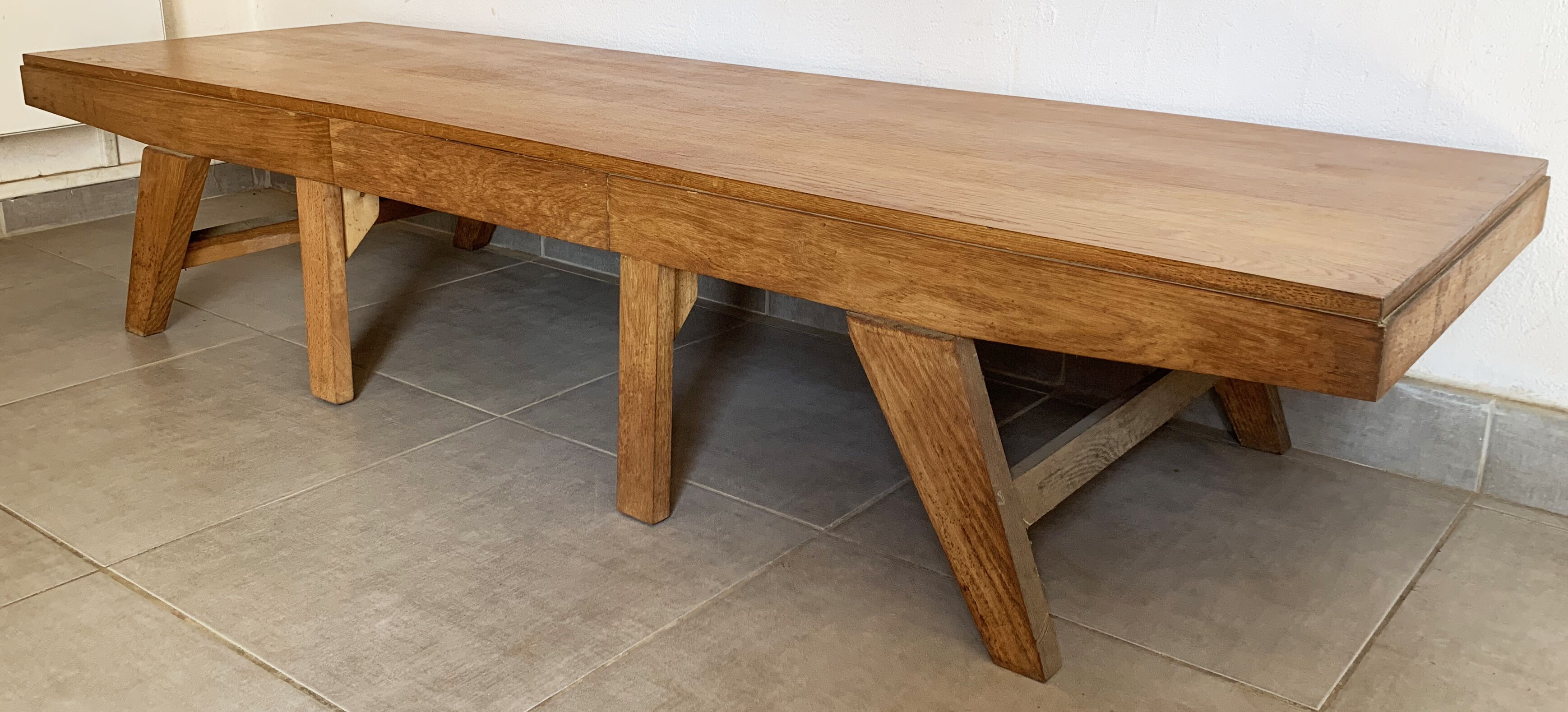 Vintage coffee table from the 60s in oak