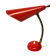 Lampe de table rouge italienne du milieu du siècle, années 1950