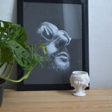 Vintage head pot cover