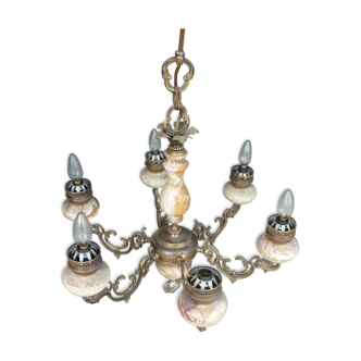 Chandelier with 6 fires of the 20th century