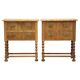 Vintage 1960s Danish modern oak nightstands in the style of Henning Kjærnulf