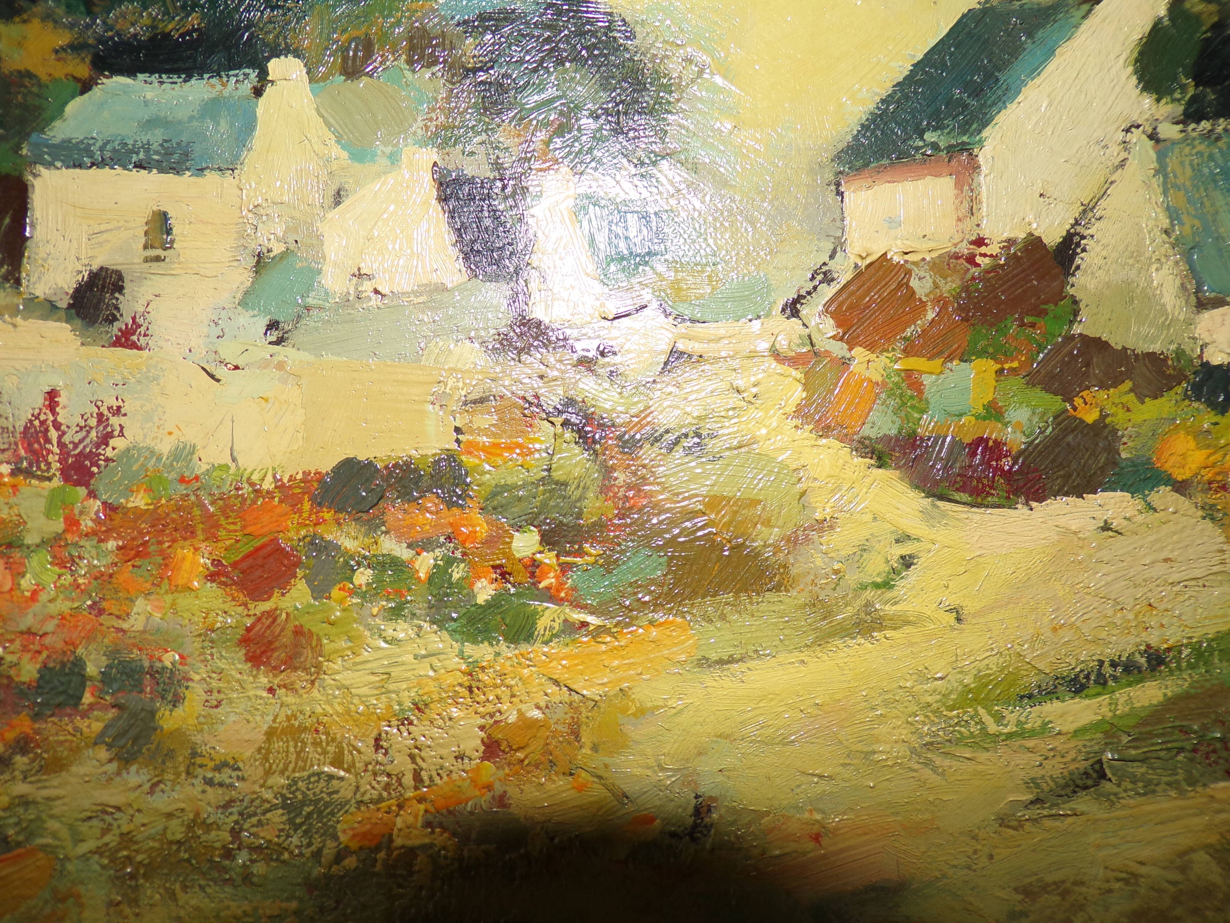 Oil painting painting painting signed Sokol 1972