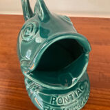 Vintage fish ashtray in majolica
