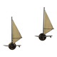 Pair of "sailboat" wall lights