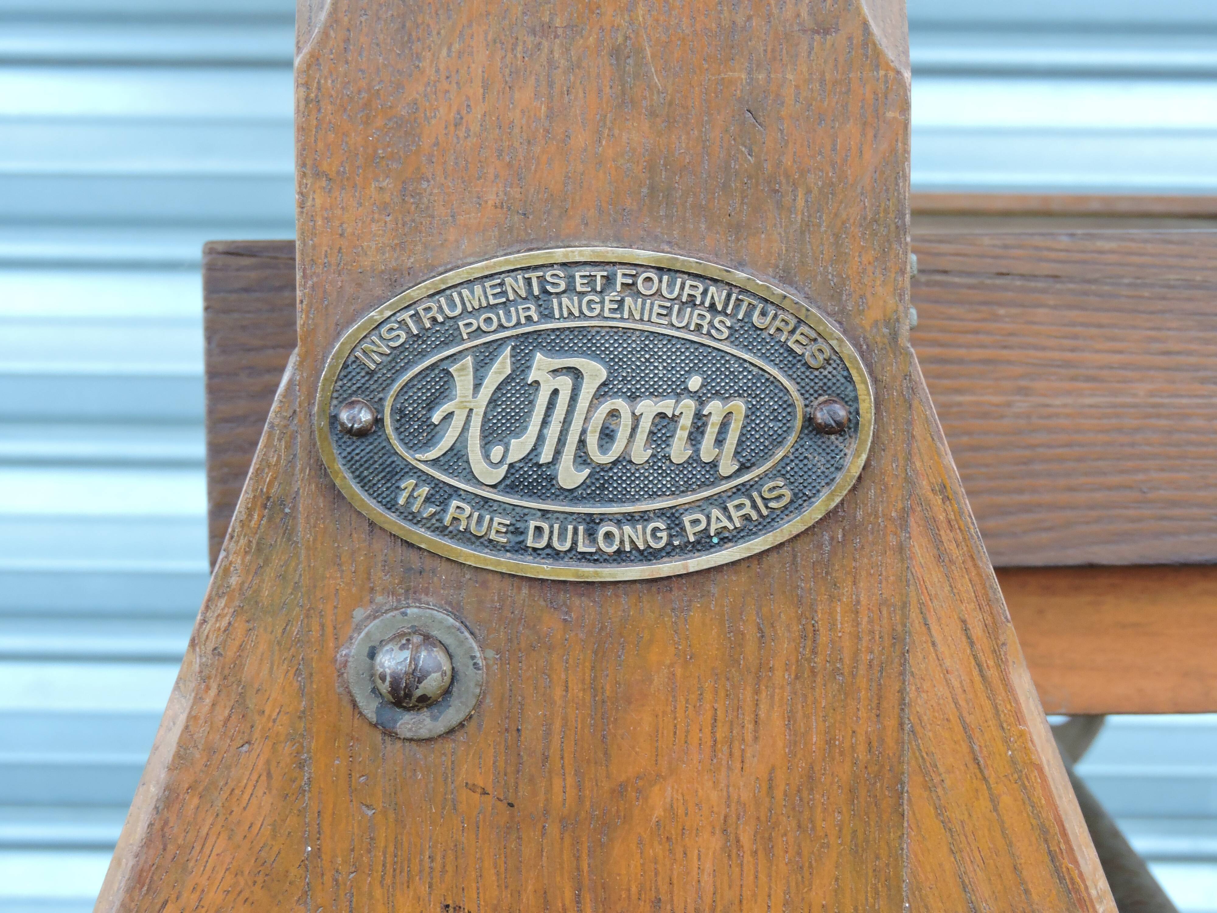 Architect's table has industrial adjustable design H Morin betting