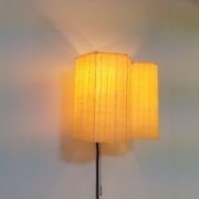 Molecular Double Light Honeycomb Flush Mounts in Fiberglass, 1950s, Set of 2