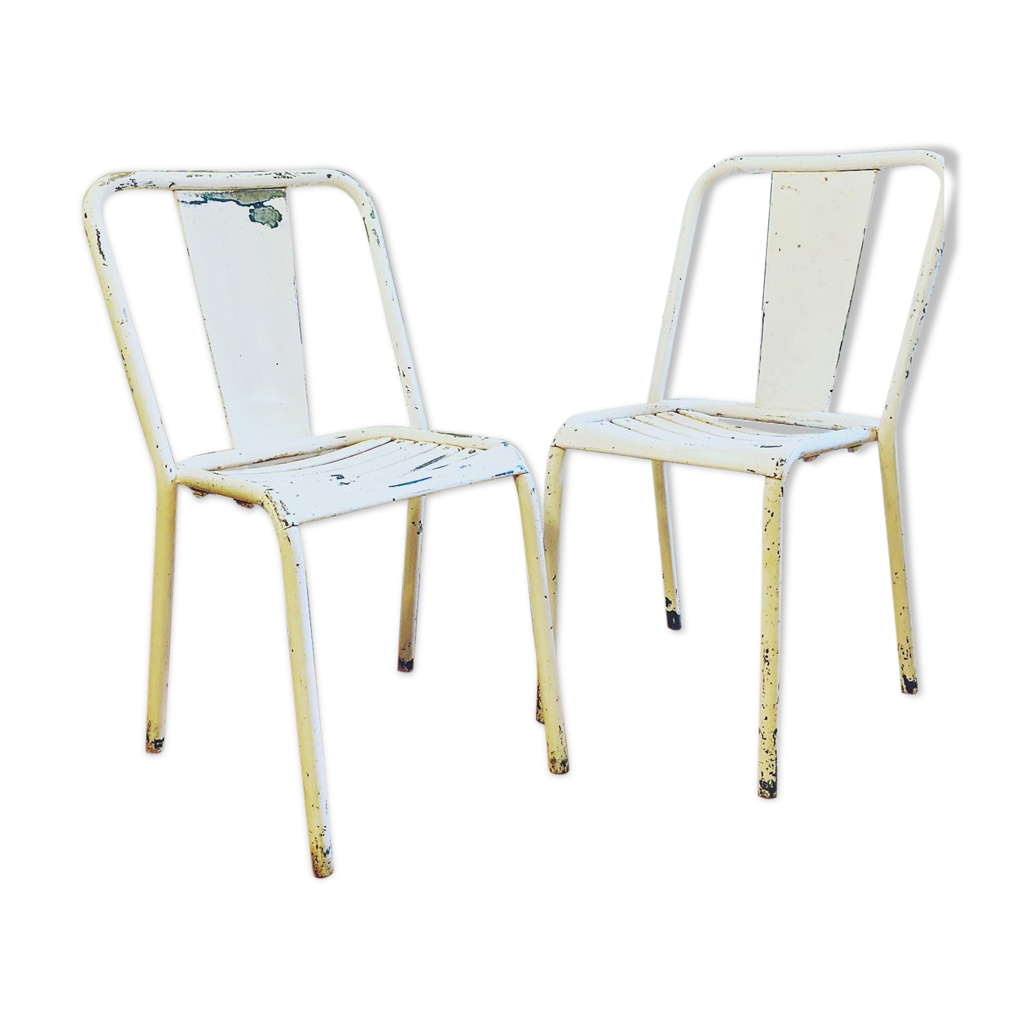 Pair of Tolix T4 bistro chair