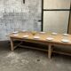 Solid oak farmhouse table