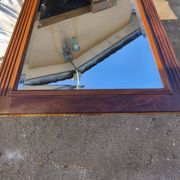 Miroir de cheminée bois