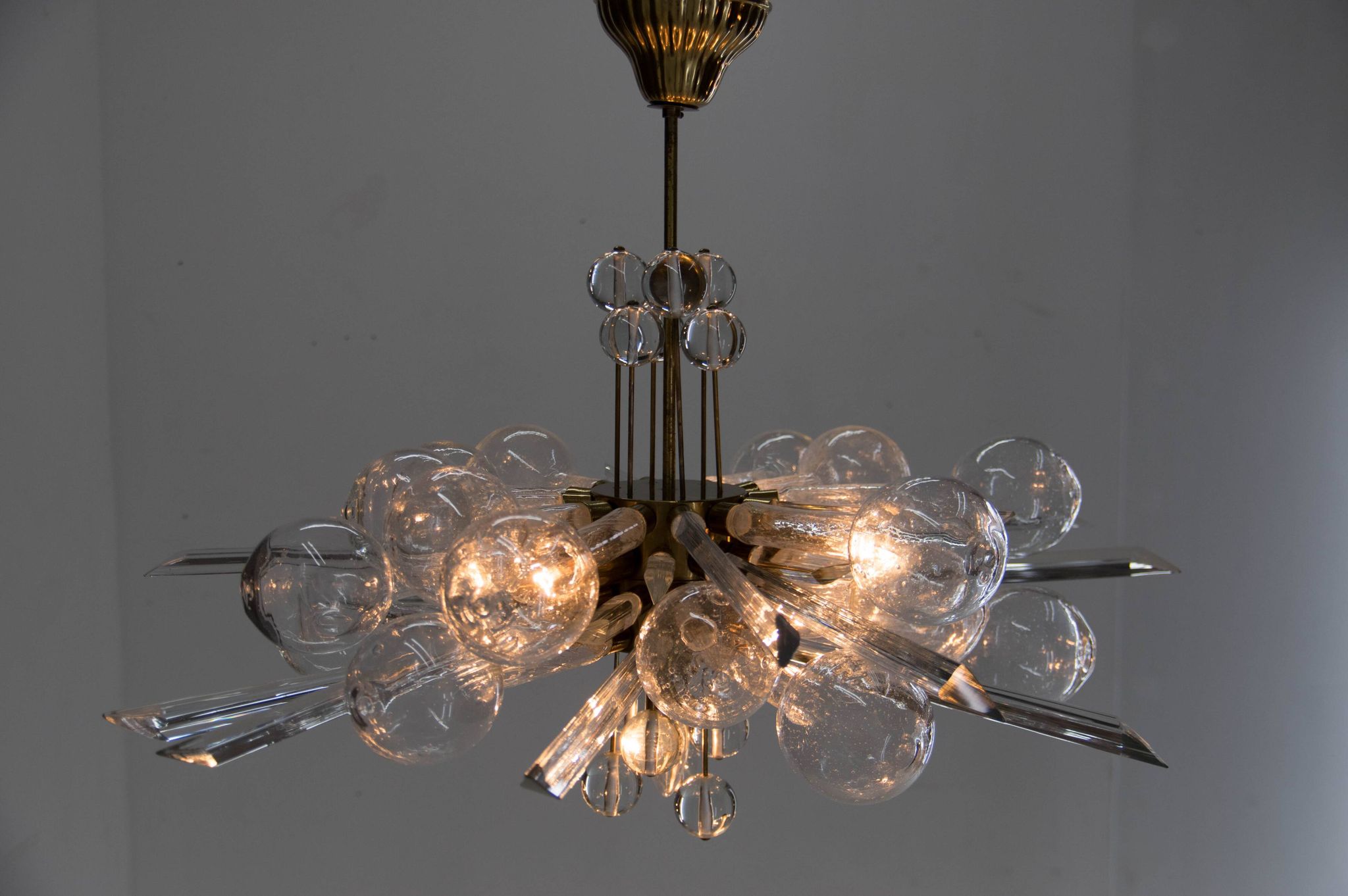 Extraordinary Art and Design Chandelier by Rene Roubicek, 1960s