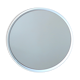 Round mirror Gilac white plastic 70s - 51 cm