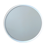 Round mirror Gilac white plastic 70s - 51 cm