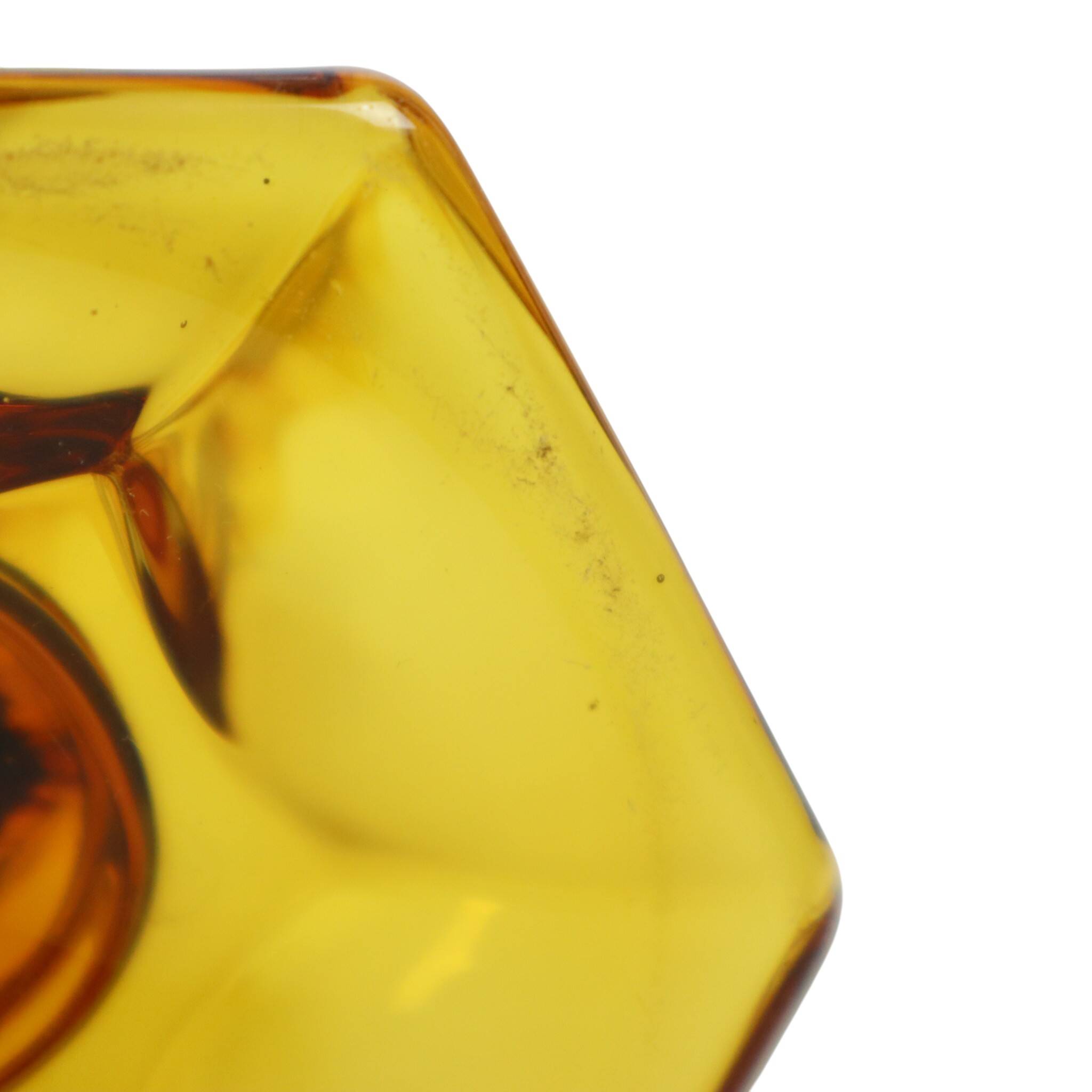 Petit Vase Luxval Ambre Américain 1935 VSL Art Déco