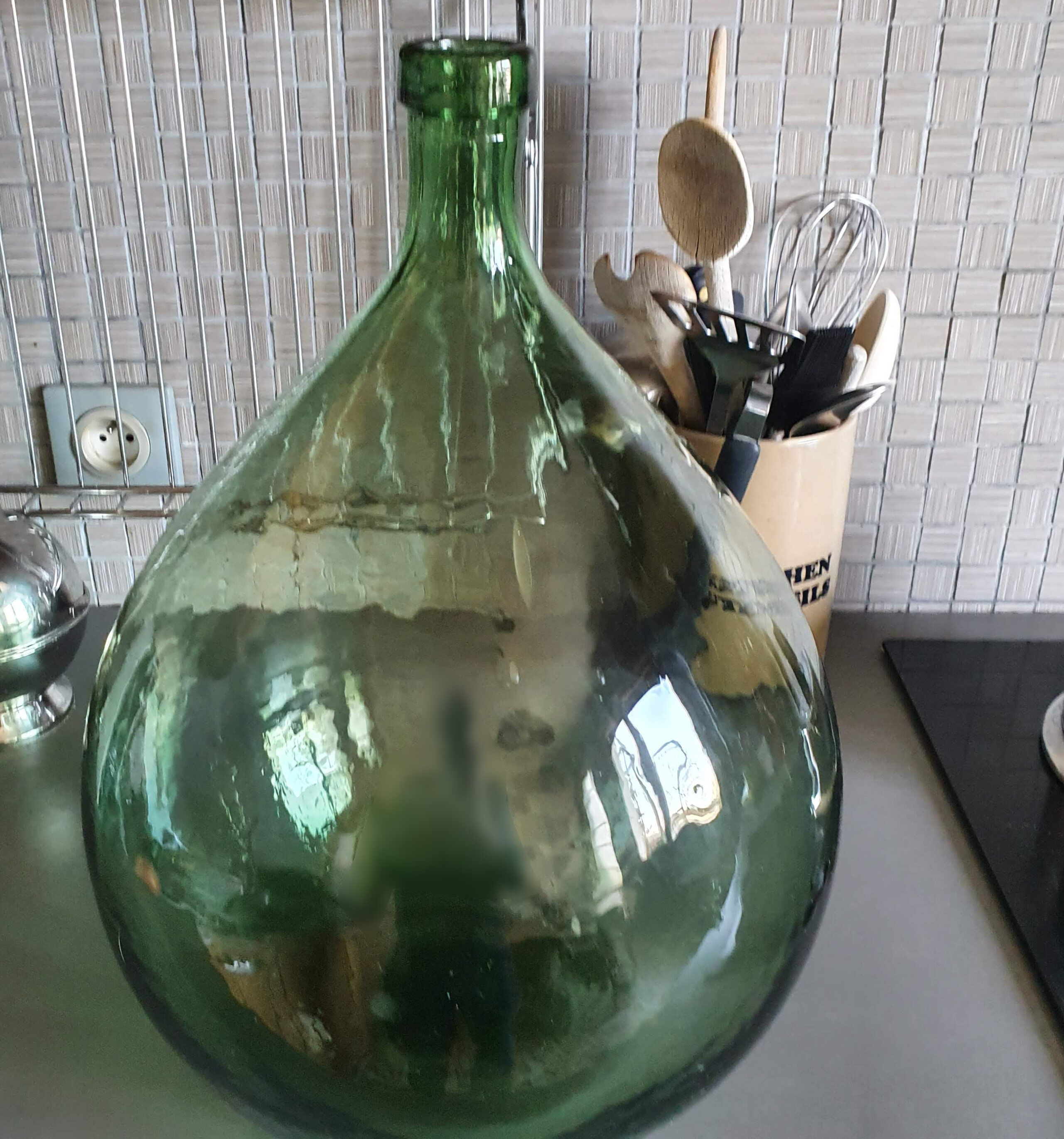 Green demijohn 15L