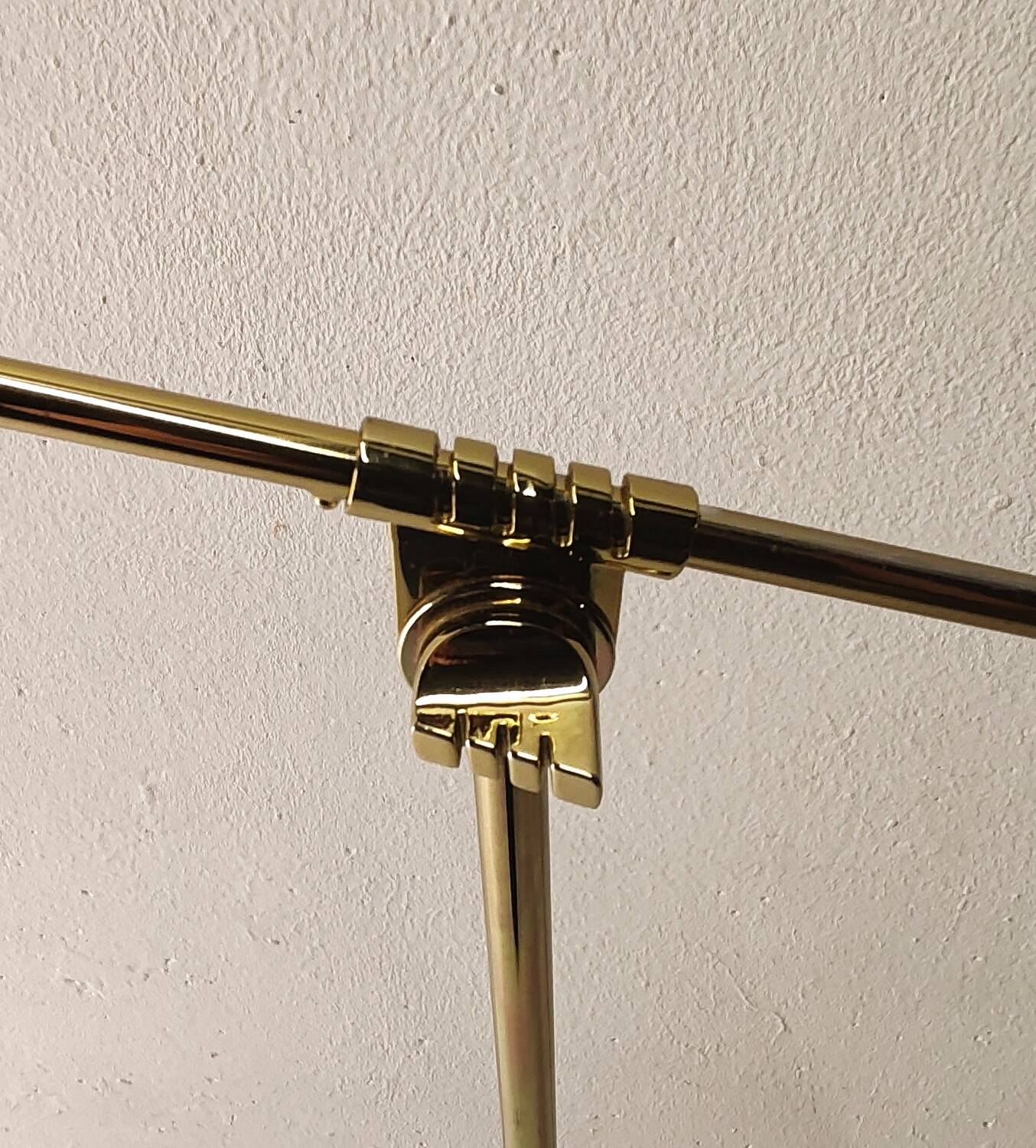 Floor lamp reading light fase 80s gold
