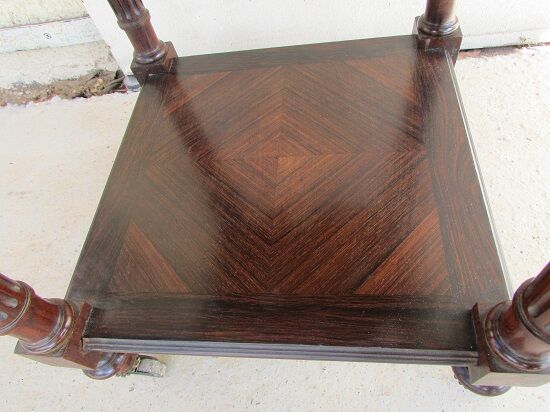 Rosewood bedside table in Louis XVI style
