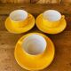 Apilco yellow bistro coffee cups