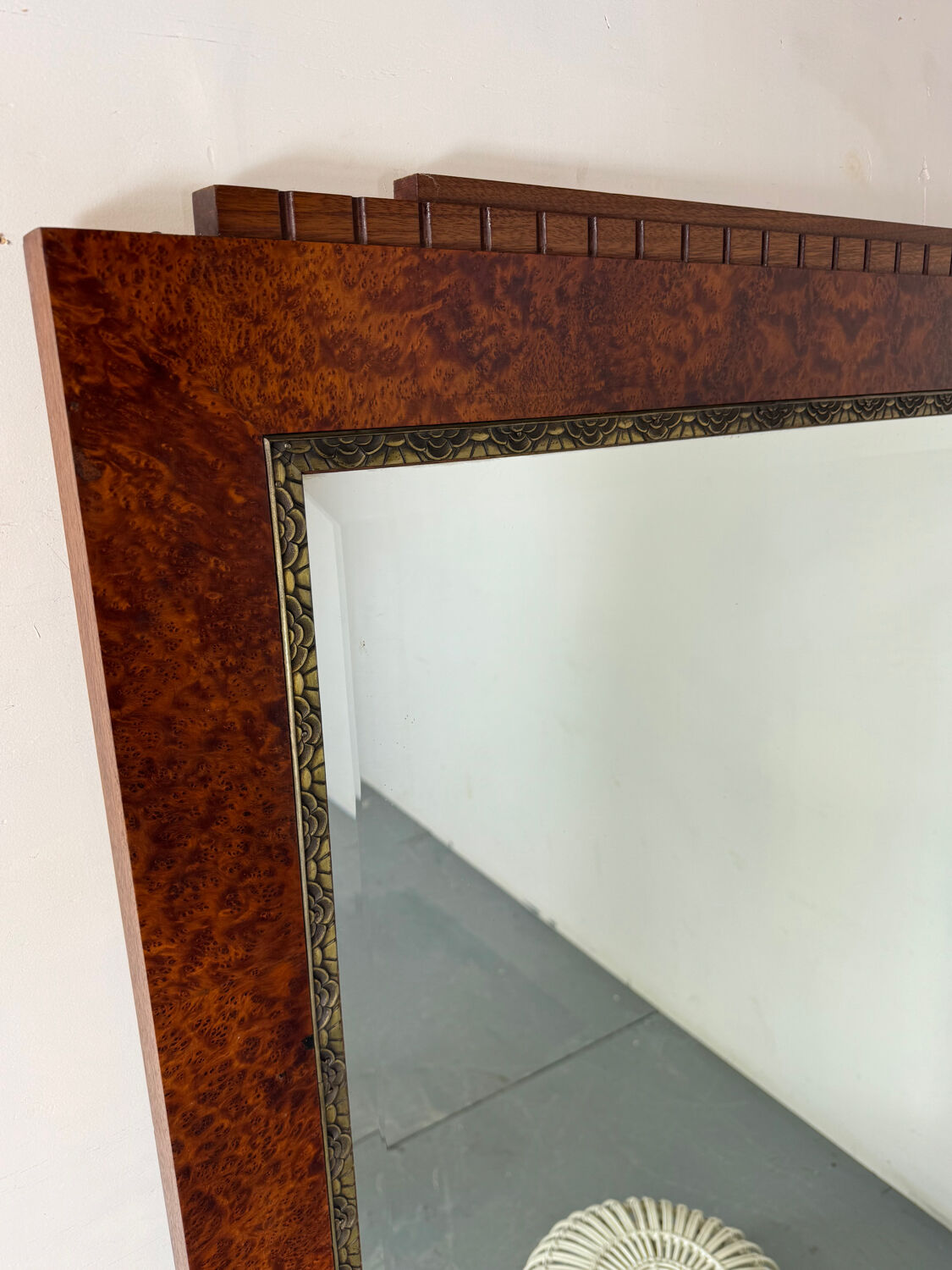 Grand miroir mural Art déco français, années 1930
