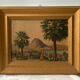 Lake lugano switzerland old animated vintage painting