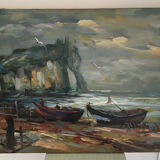 Oil on canvas Etretat