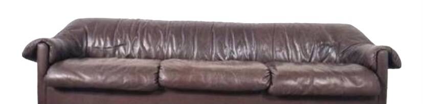 Vintage leather sofa from the 60s, 70s