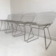 Lot de 4 chaises par Harry Bertoia pour Knoll, vers 1980