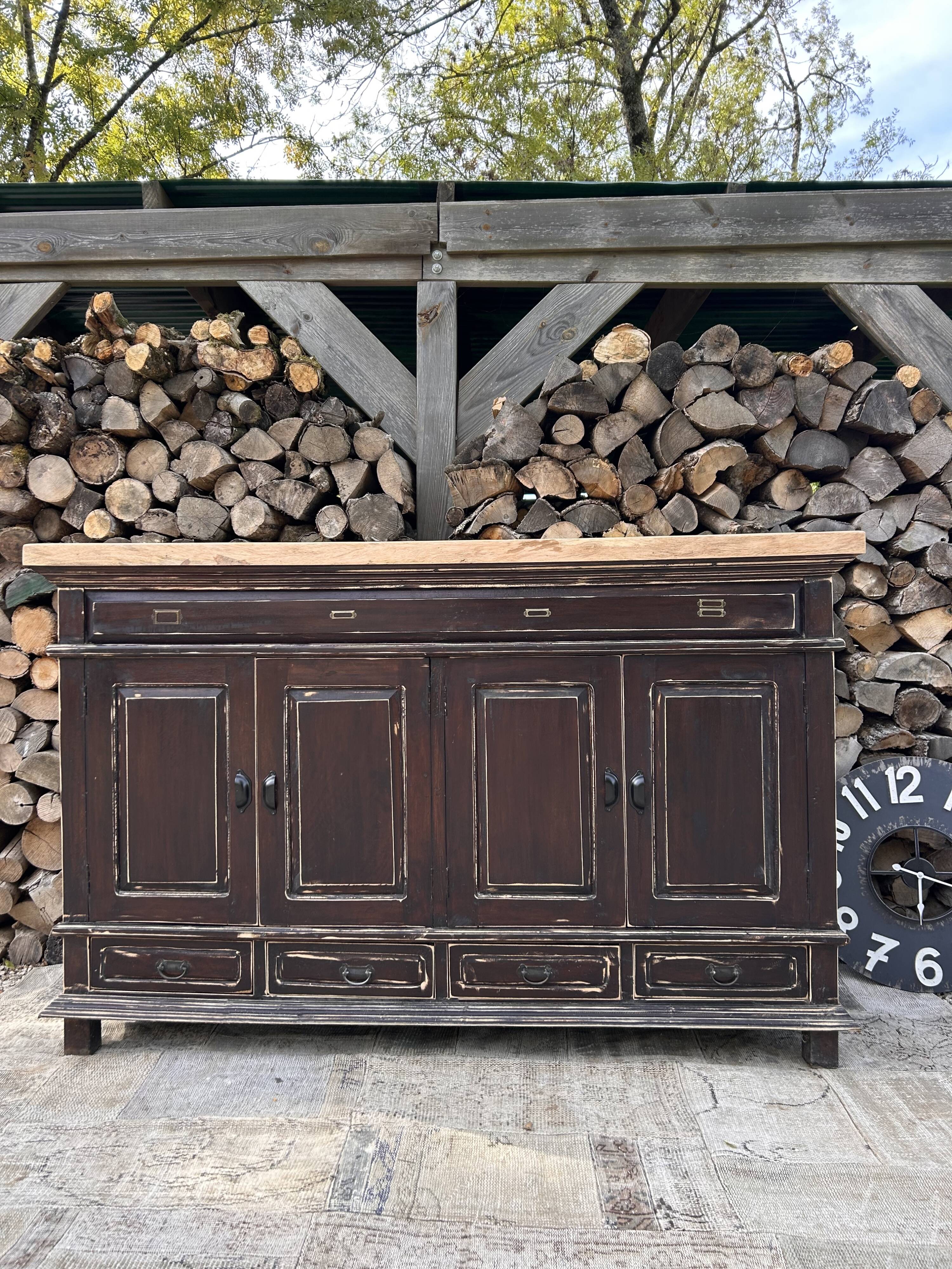 Meuble métier massif ébèné