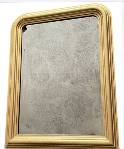 Louis-Philippe mirror in gilded wood — early 20th century, 85 cm