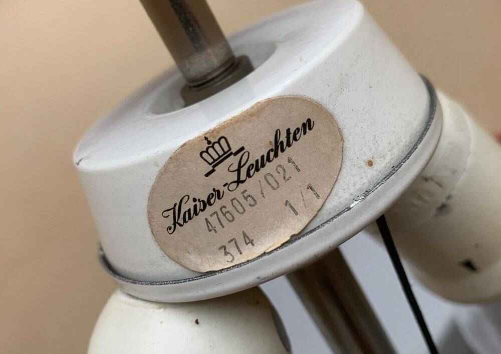 Mid-century German minimalist floor lamp by Kaiser Idell / Kaiser Leuchten.