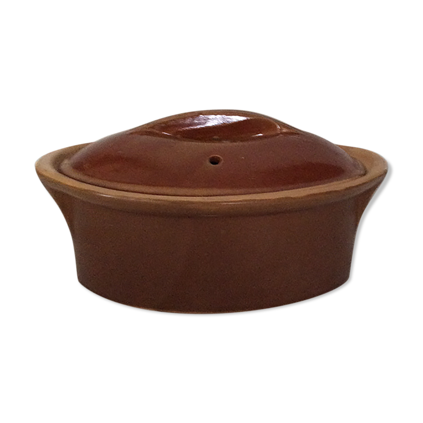 Pot à terrine avec couvercle en terre cuite forme oval fabrication