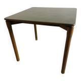 Vico Magistretti pour Cassina table Carimate vintage années 60 bois teintée