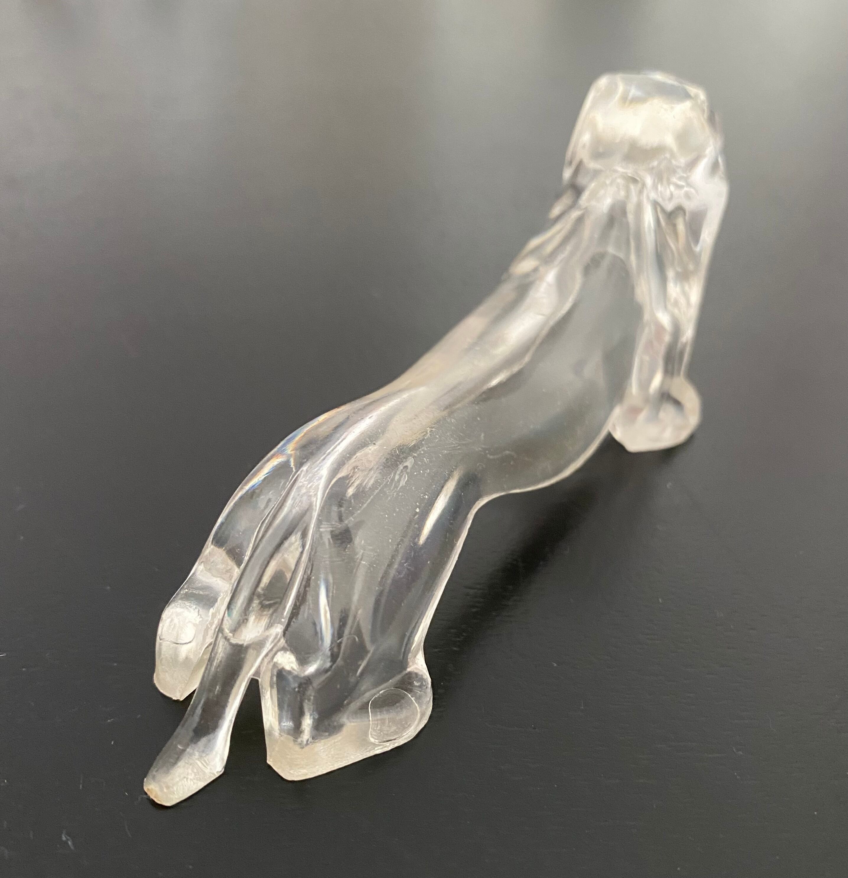 8 plastic knife holders, 70s, dachshund shape